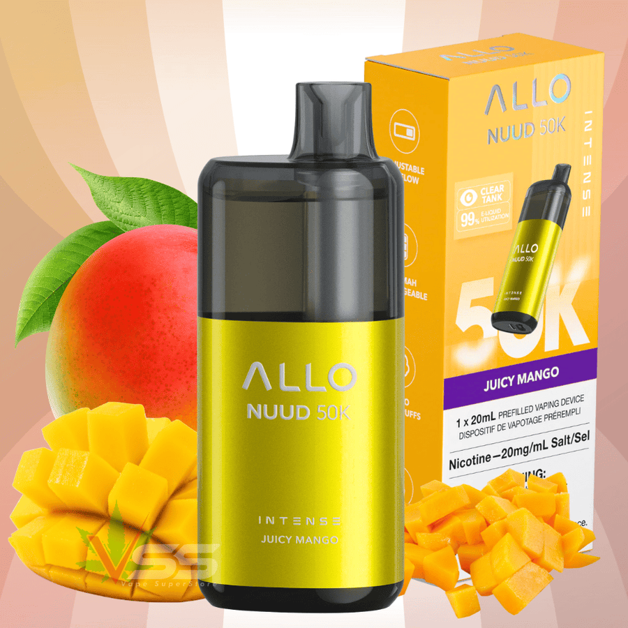 ALLO Nuud 50K Disposable Vape - Juicy Mango Okotoks Vape SuperStore Okotoks Alberta