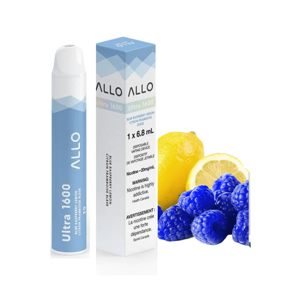 Allo Ultra 1600 Disposable Vape-Blue Raspberry Lemon 20mg / 1600 Puffs Okotoks Vape SuperStore Okotoks Alberta