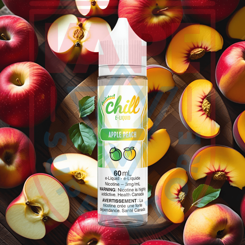 Apple Peach by Chill E-liquid 3mg Okotoks Vape SuperStore Okotoks Alberta