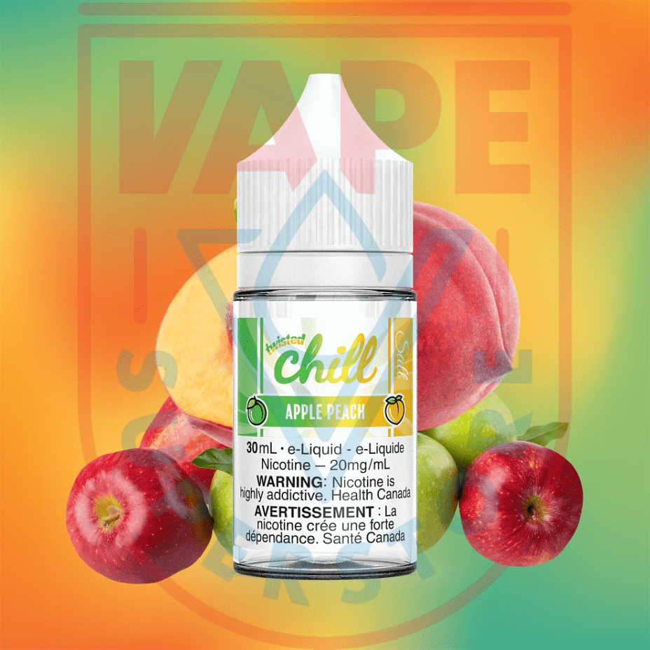 Apple Peach Salts by Chill E-Liquid 12mg Okotoks Vape SuperStore Okotoks Alberta