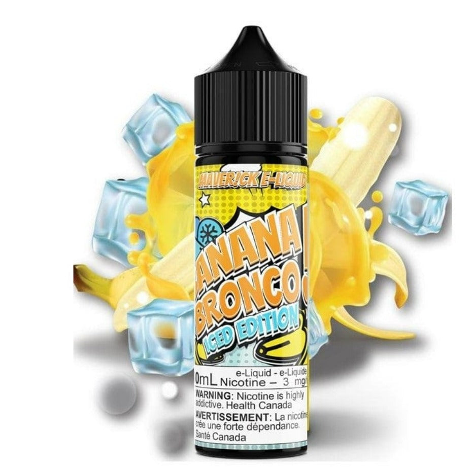 Banana Bronco Iced by Maverick E-Liquid 60ml / 3mg Okotoks Vape SuperStore Okotoks Alberta