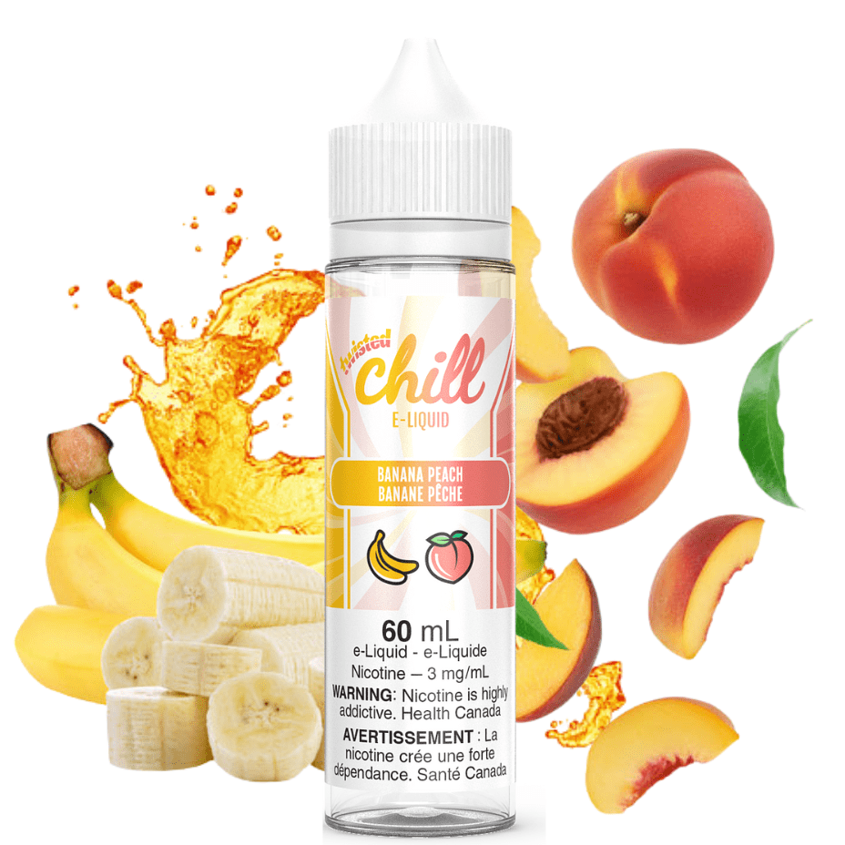 Banana Peach by Chill Twisted E-liquid 60ml / 3mg Okotoks Vape SuperStore Okotoks Alberta