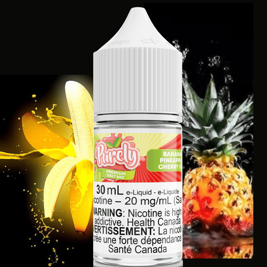 Banana Pineapple Cherry Ice Salt Nic by Purely E-Liquid 30ml / 12mg Okotoks Vape SuperStore Okotoks Alberta