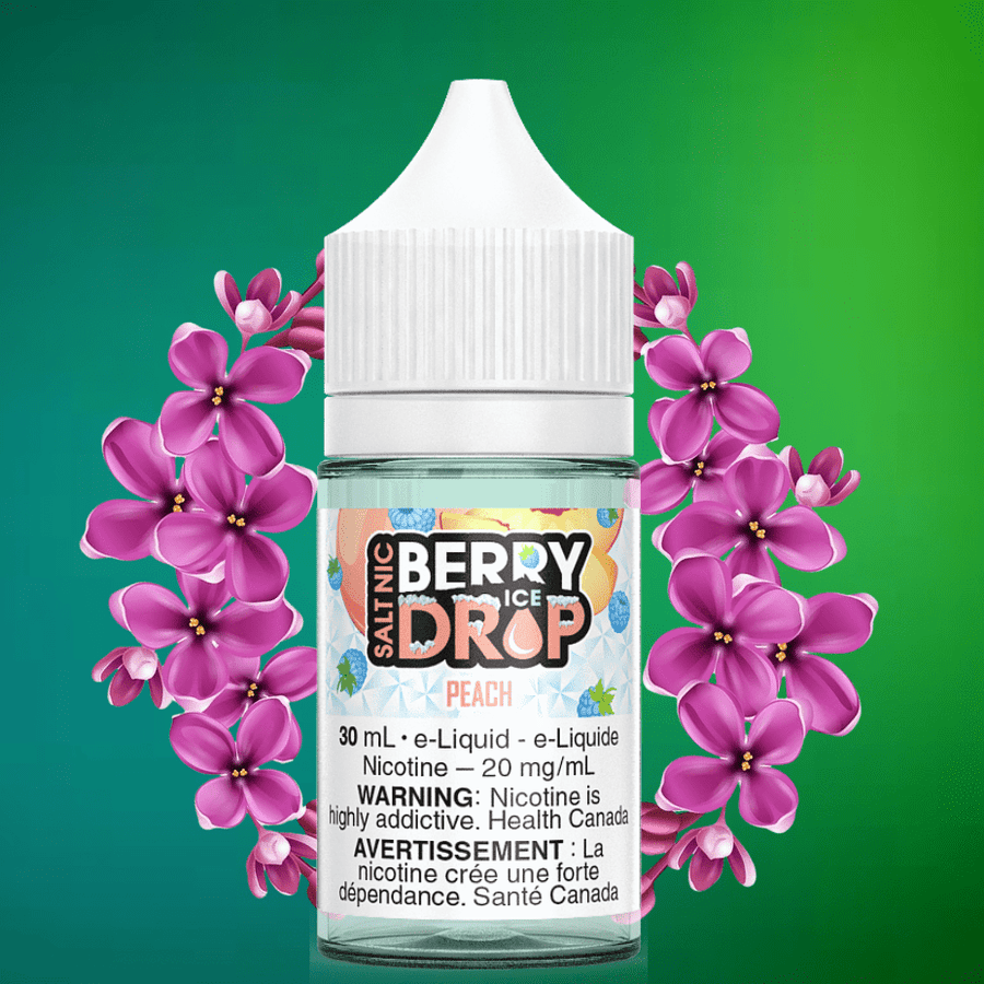 Berry Drop E-Liquid Salt Nic E-Liquid Peach Ice Salt by Berry Drop E-Liquid