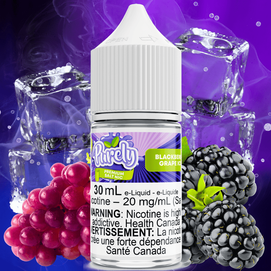 Blackberry Grape Ice Salt Nic by Purely E-Liquid Okotoks Vape SuperStore Okotoks Alberta