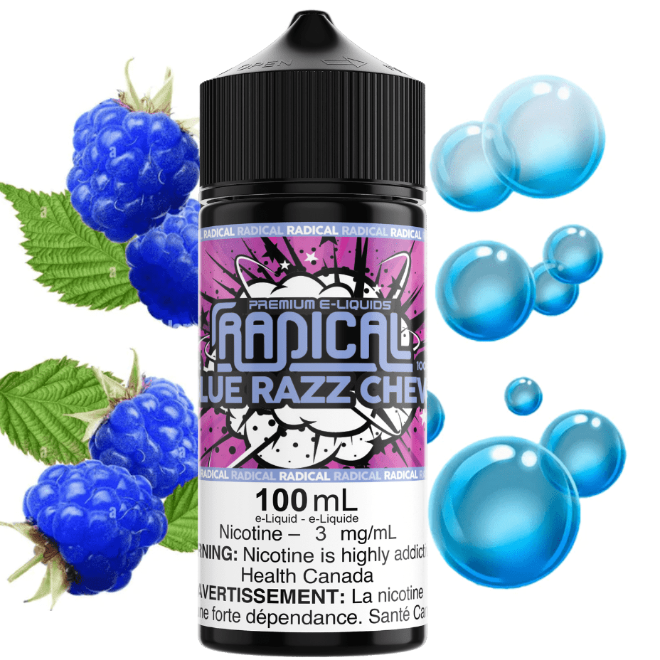 Blue Razz Chew by Radical E-liquid-100ml Okotoks Vape SuperStore Okotoks Alberta