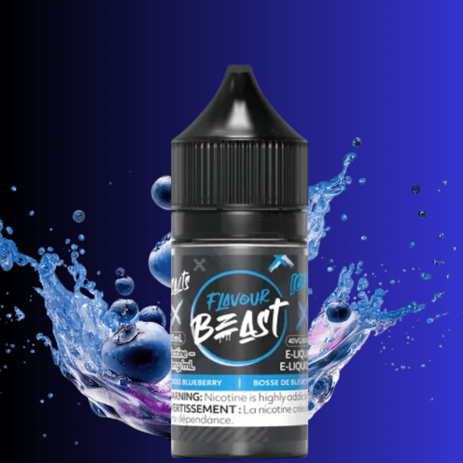 Boss Blueberry Iced Salts by Flavour Beast E-Liquid 30ml / 20mg Okotoks Vape SuperStore Okotoks Alberta