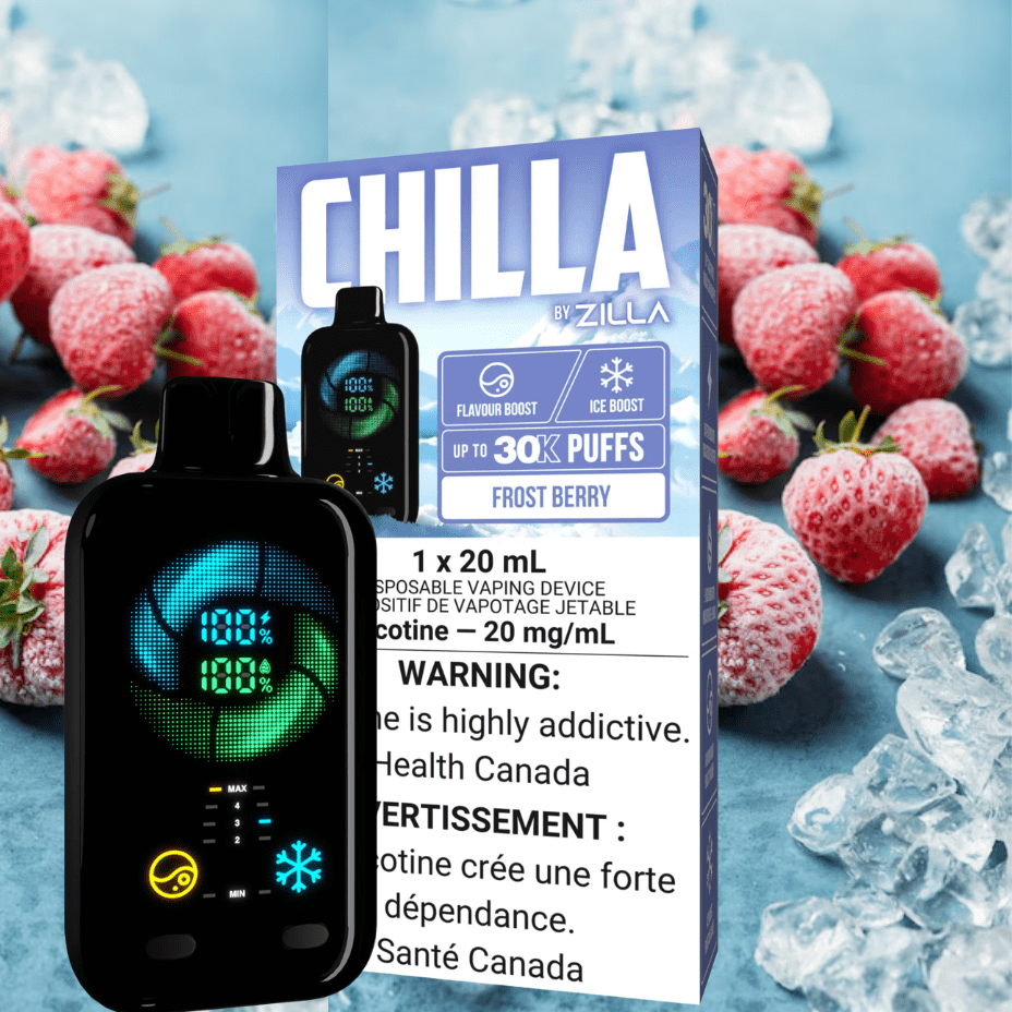 Chilla by Zilla 30k Disposable Vape-Frost Berry 50000 Puff / 20mg Okotoks Vape SuperStore Okotoks Alberta