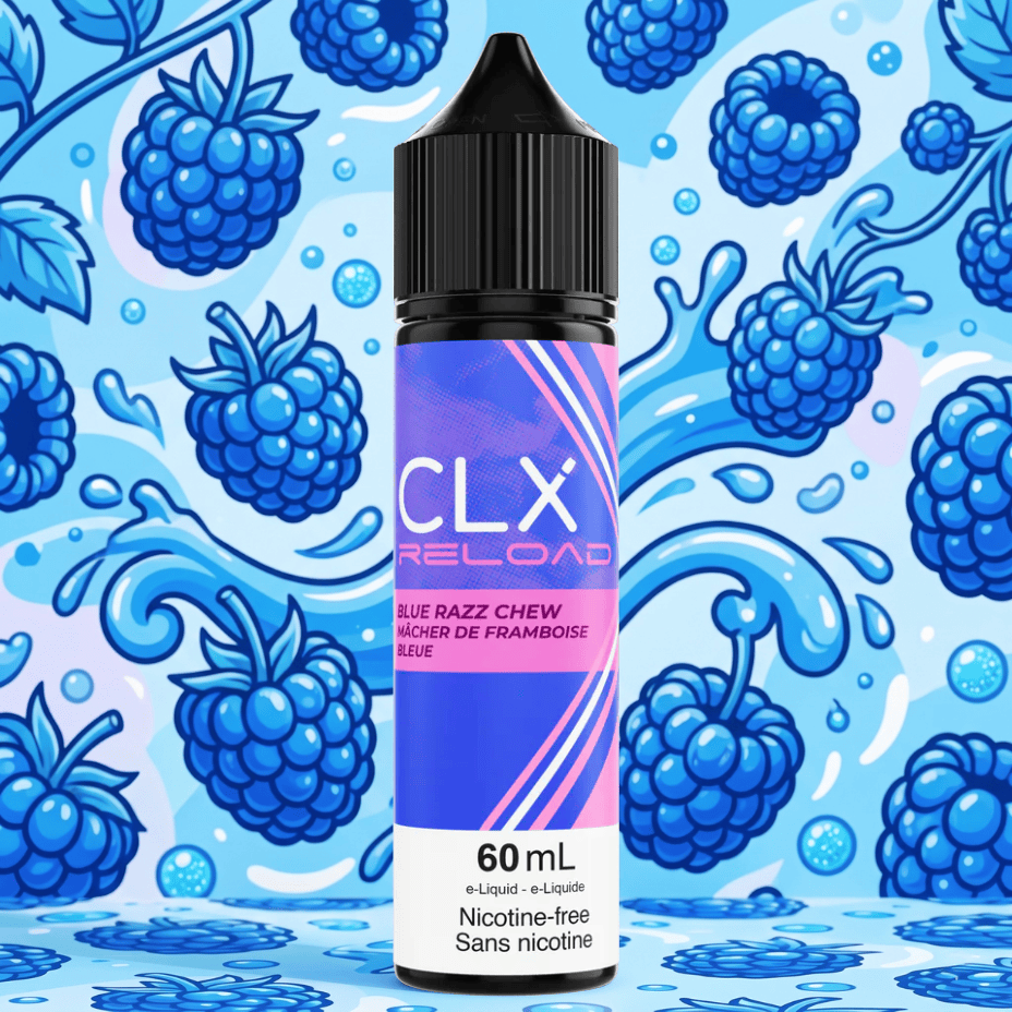 CLX Reload Freebase 60ml-Blue Razz Chew Okotoks Vape SuperStore Okotoks Alberta