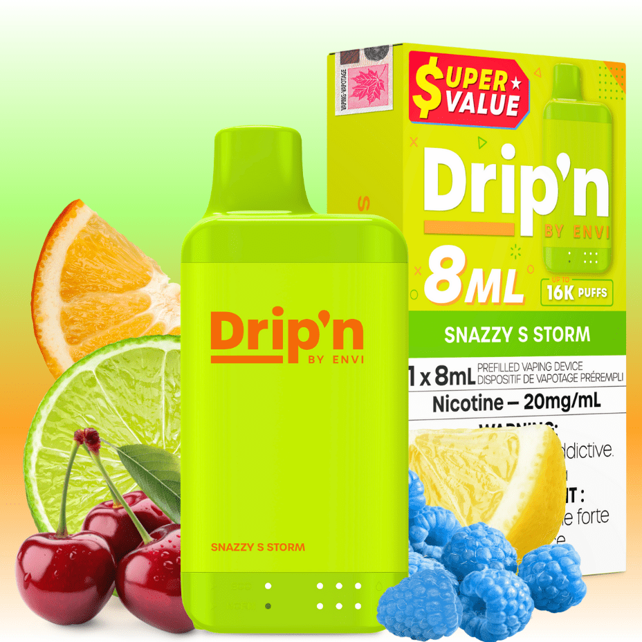 Drip'n by Envi 16K Disposable Vape - Snazzy S Storm in Alberta ...