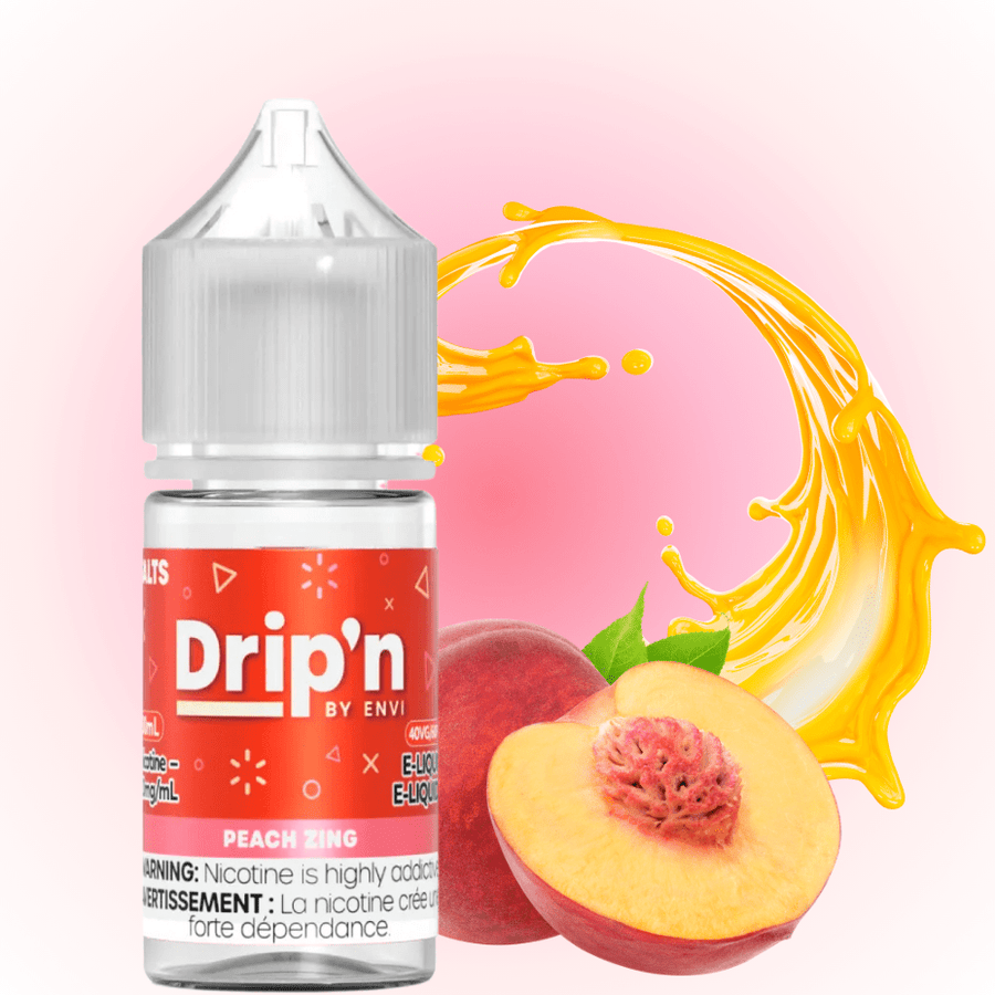 Drip'n by Envi Classics Salt-Peach Zing 20mg / 30mL Okotoks Vape SuperStore Okotoks Alberta
