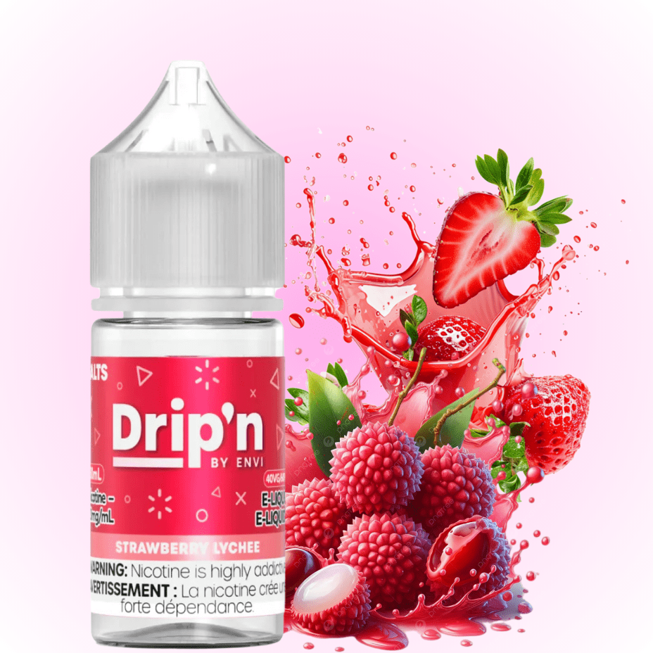 Drip'n by Envi Classics Salt-Strawberry Lychee 20mg / 30mL Okotoks Vape SuperStore Okotoks Alberta