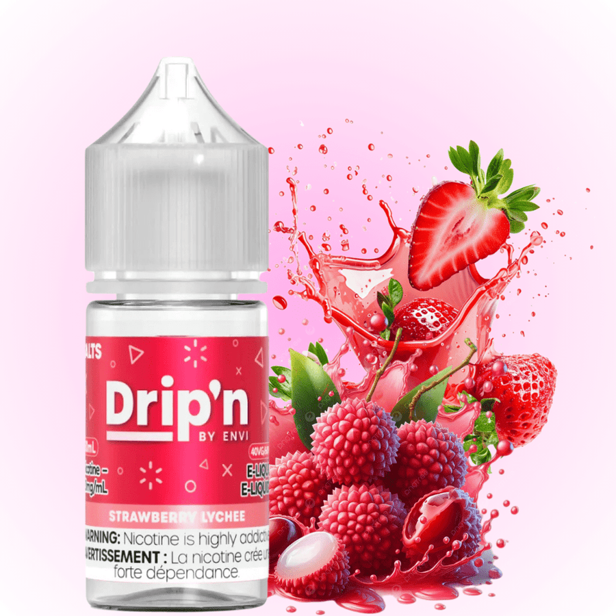 Drip'n by Envi Classics Salt-Strawberry Lychee 20mg / 30mL Okotoks Vape SuperStore Okotoks Alberta