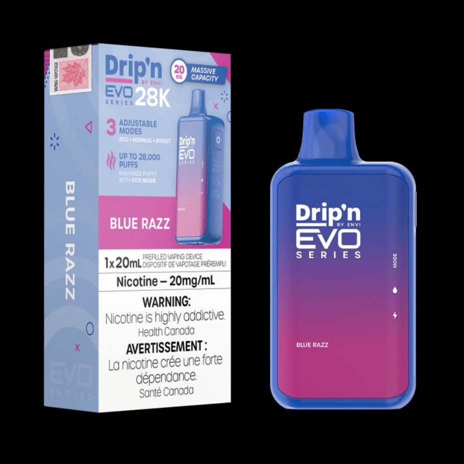 Drip'n by Envi EVO 28k Disposable Vape-Blue Razz 28000 Puffs / 20mg Okotoks Vape SuperStore Okotoks Alberta