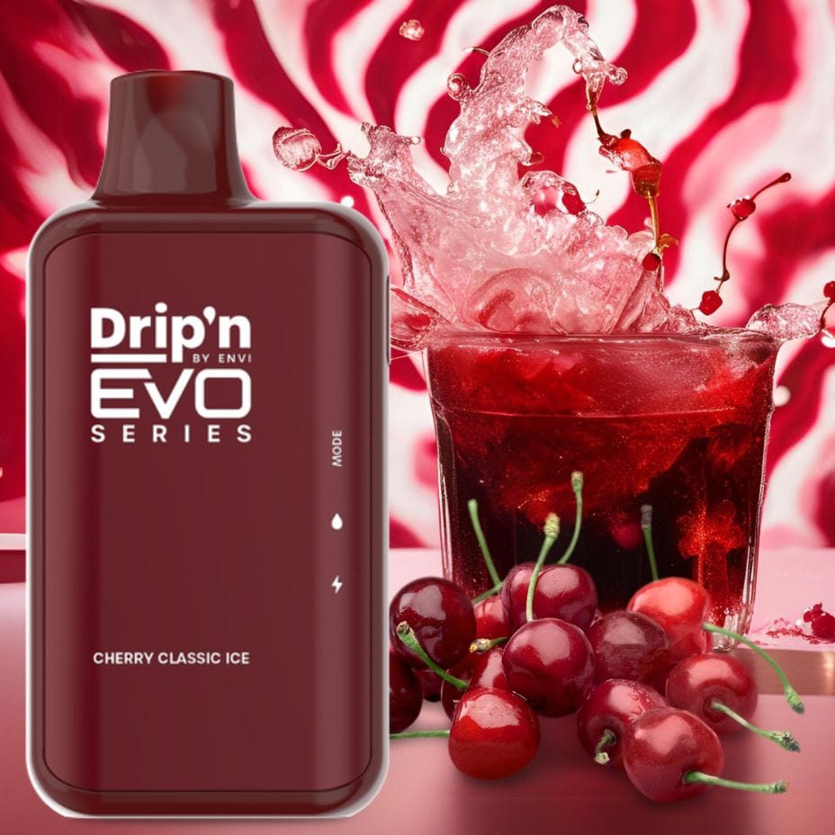 Drip'n by Envi EVO 28k Disposable Vape-Cherry Classic 28000 Puffs / 20mg Okotoks Vape SuperStore Okotoks Alberta