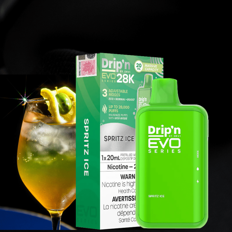 Drip'n by Envi EVO 28k Disposable Vape-Spritz Ice 28000 Puffs / 20mg Okotoks Vape SuperStore Okotoks Alberta