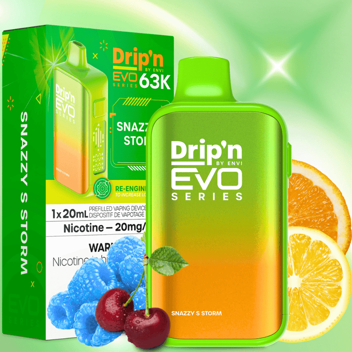 Drip'n by Envi Evo 63K Disposable Vape - Snazzy S Storm Okotoks Vape SuperStore Okotoks Alberta