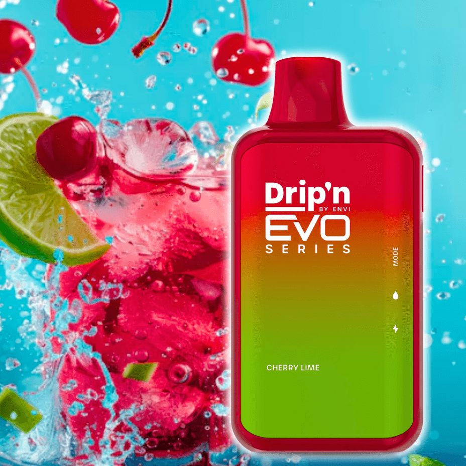 Drip'n Envi EVO 28k Disposable Vape-Cherry Lime 28000 Puffs / 20mg Okotoks Vape SuperStore Okotoks Alberta