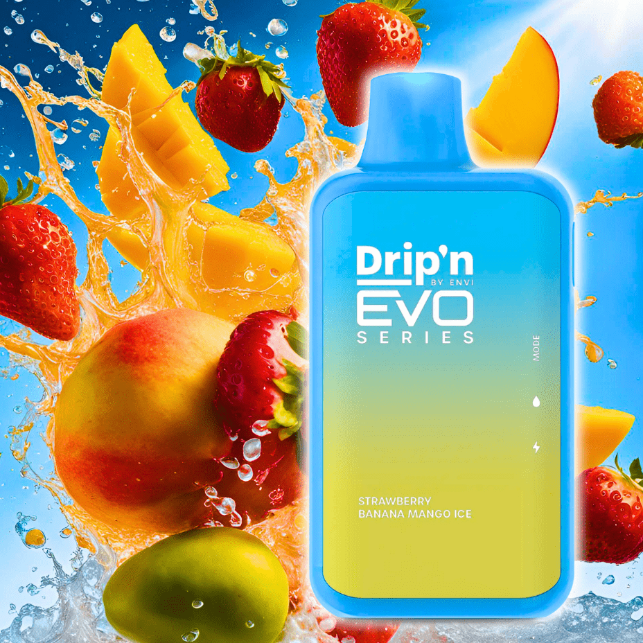 Drip'n Envi EVO 28k Disposable Vape-Strawberry Banana Mango 28000 Puffs / 20mg Okotoks Vape SuperStore Okotoks Alberta