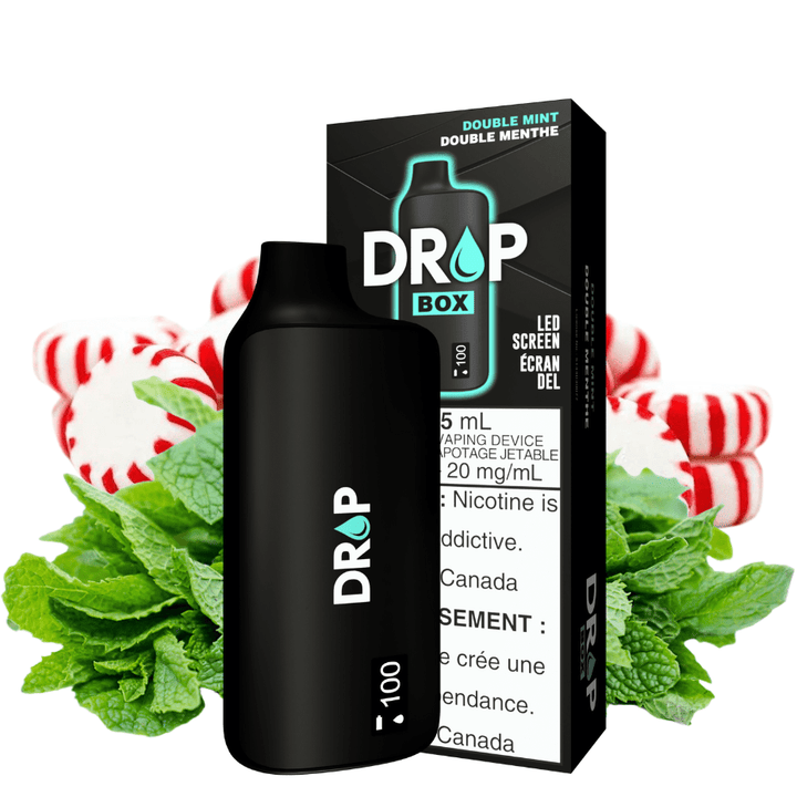 Drop Box 8500 Disposable Vape-Double Mint 15ml / 8500Puffs Okotoks Vape SuperStore Okotoks Alberta