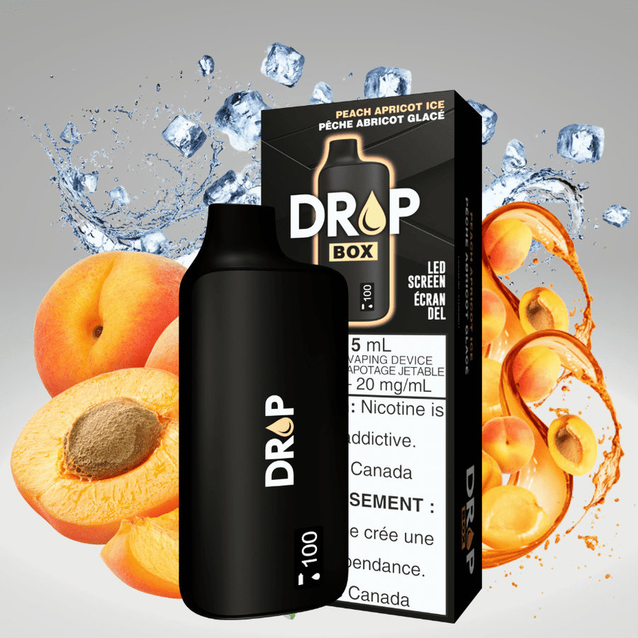 Drop Box 8500 Disposable Vape-Peach Apricot Ice 15ml / 8500Puffs Okotoks Vape SuperStore Okotoks Alberta