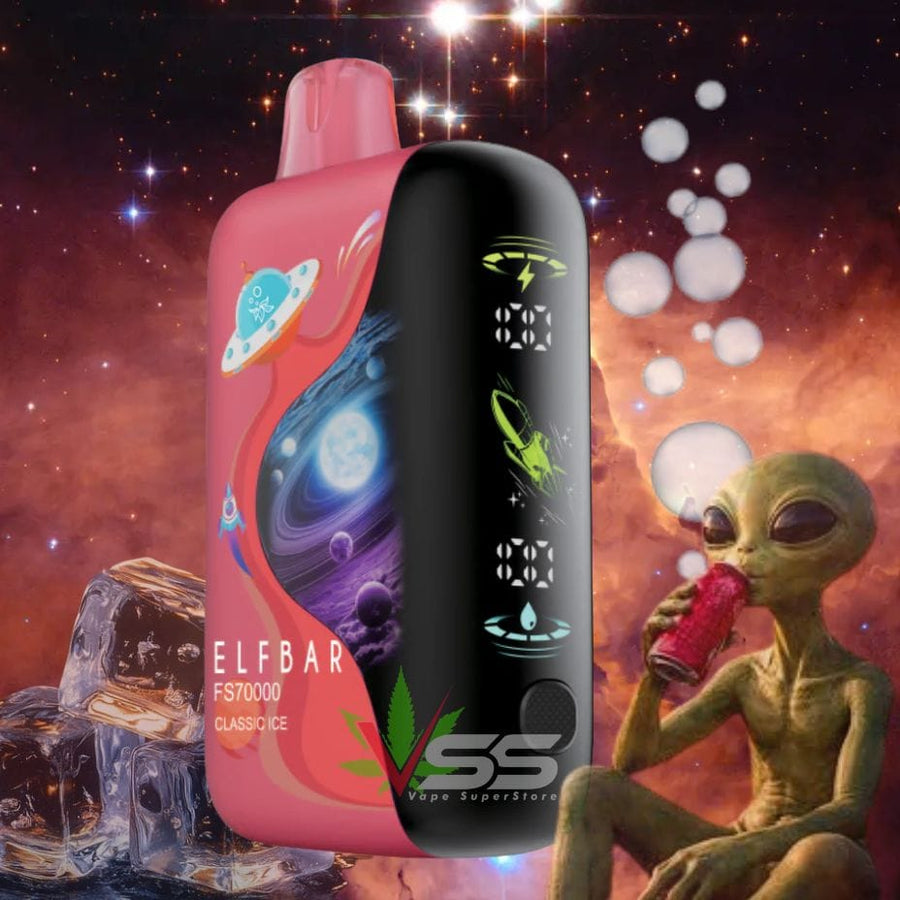ELFBAR FS70K Disposable Vape - Classic Ice 70000 / 20mg Okotoks Vape SuperStore Okotoks Alberta