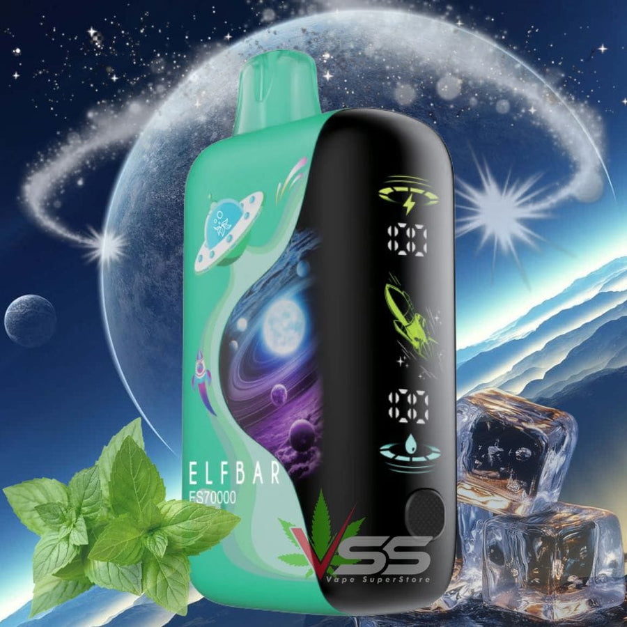 ELFBAR FS70K Disposable Vape - Miami Mint 70000 / 20mg Okotoks Vape SuperStore Okotoks Alberta