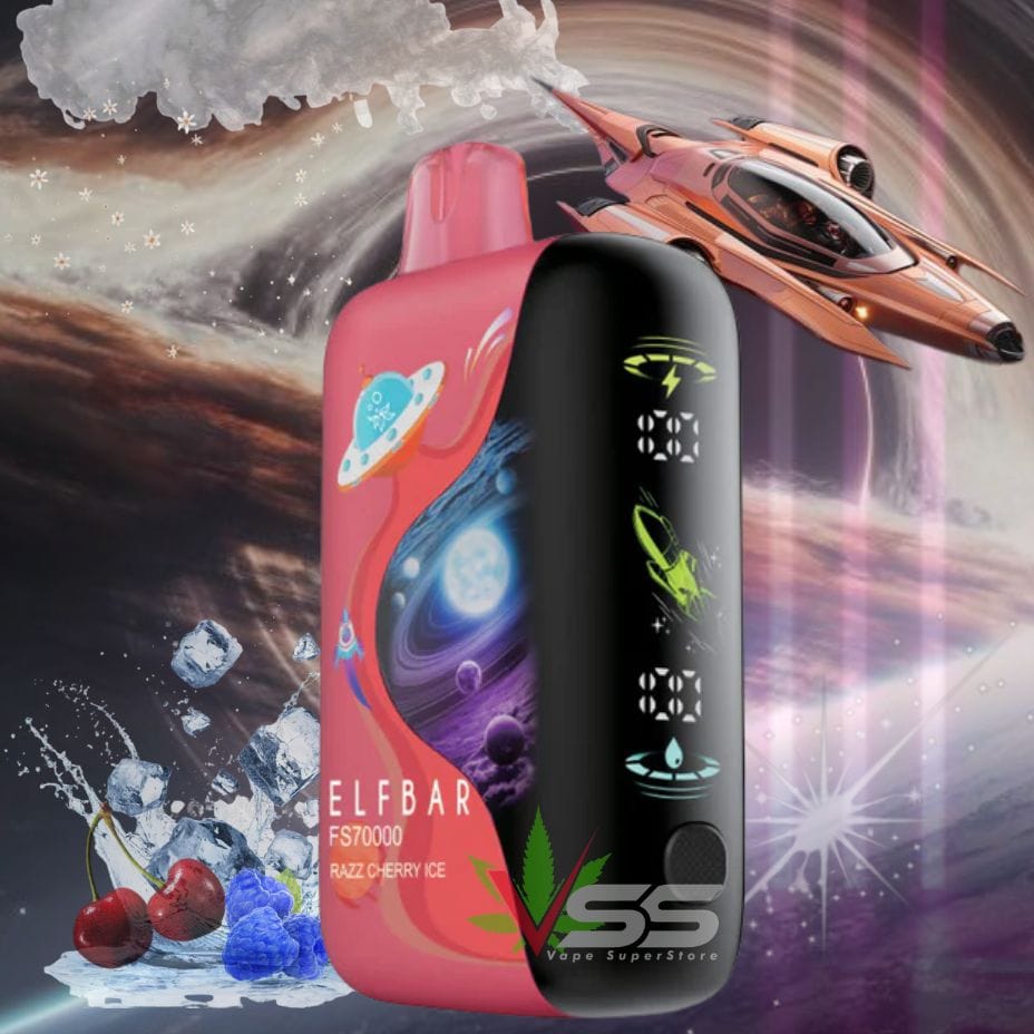 ELFBAR FS70K Disposable Vape - Razz Cherry Ice 70000 / 20mg Okotoks Vape SuperStore Okotoks Alberta