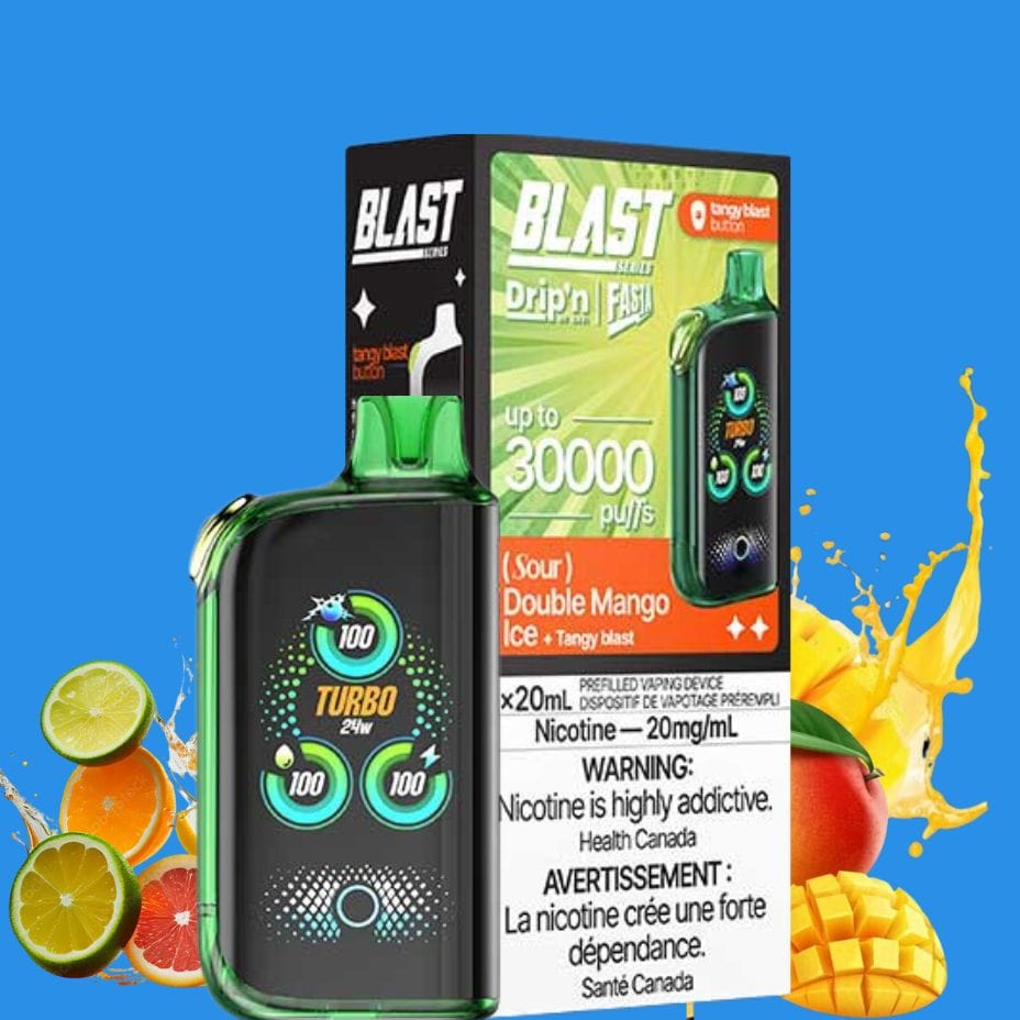 Envi Drip'n x Fasta Blast 30K Disposable Vape-Sour Double Mango Ice 30000 Puffs Okotoks Vape SuperStore Okotoks Alberta