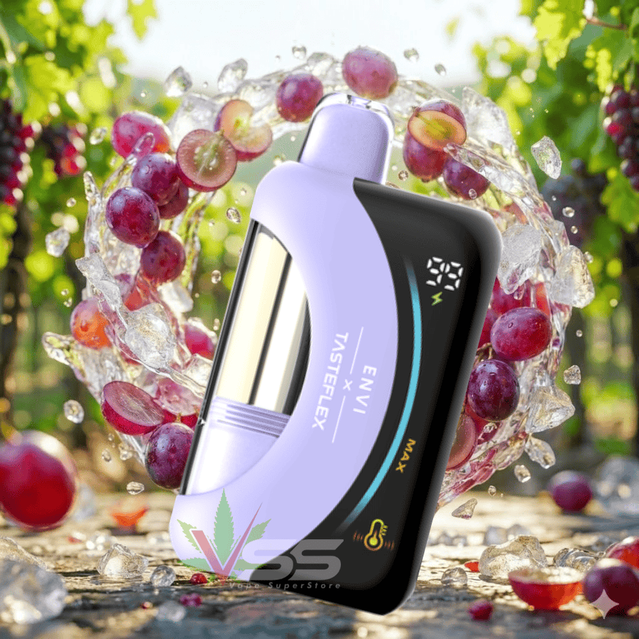 ENVI x Tasteflex Cresmo 125k Disposable Vape-Grape Ice 20mg / 125000 Puffs Okotoks Vape SuperStore Okotoks Alberta
