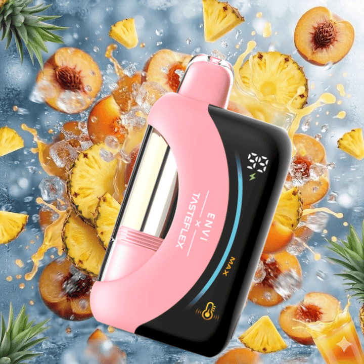 ENVI x Tasteflex Cresmo 125k Disposable Vape-Peach Fab Ice 20mg / 125000 Puffs Okotoks Vape SuperStore Okotoks Alberta