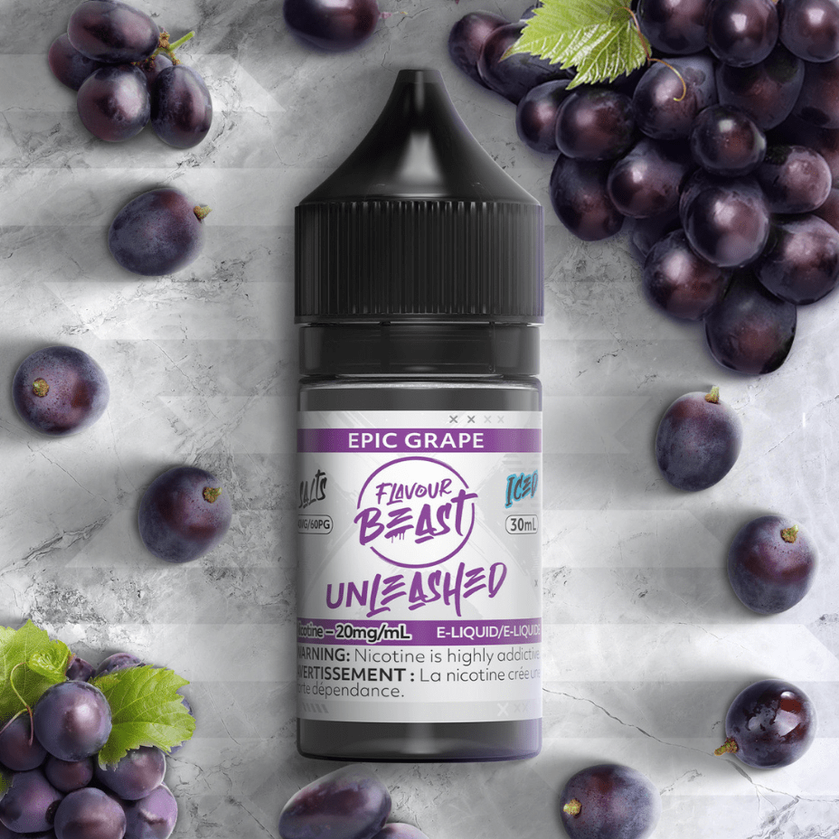 Epic Grape Salts By Flavour Beast Unleashed E-liquid 30ml / 20mg Okotoks Vape SuperStore Okotoks Alberta