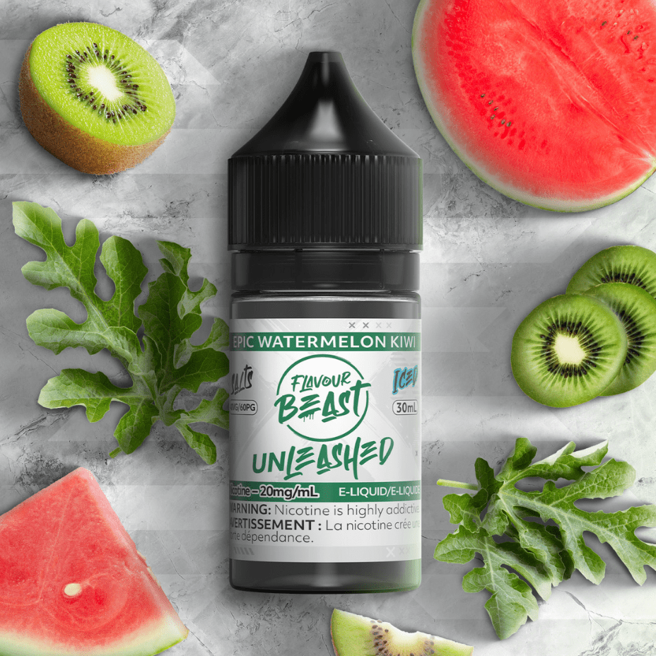 Epic Watermelon Kiwi Salts By Flavour Beast Unleashed E-liquid 30ml / 20mg Okotoks Vape SuperStore Okotoks Alberta