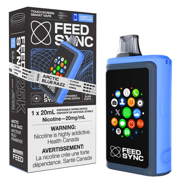 FEED Sync 25K Disposable Vape - Arctic Blue Razz 25000 Puffs / 20mg Okotoks Vape SuperStore Okotoks Alberta