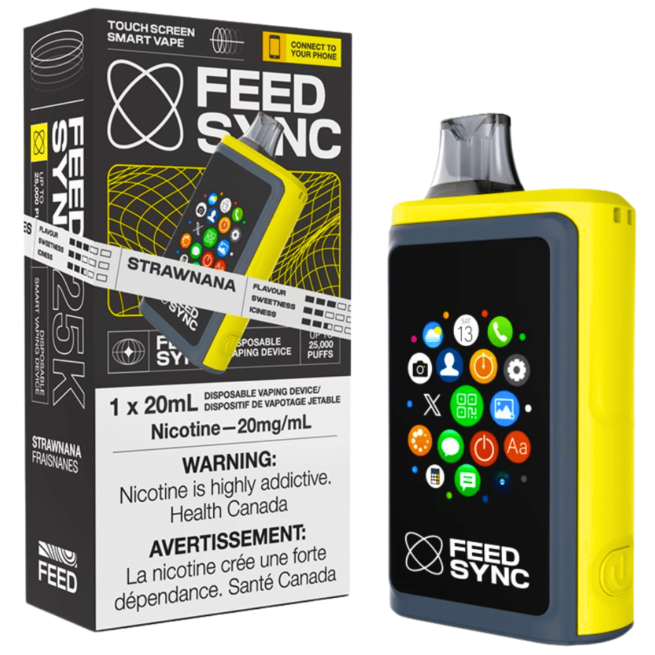 FEED Sync 25K Disposable Vape - Strawnana 25000 Puffs / 20mg Okotoks Vape SuperStore Okotoks Alberta