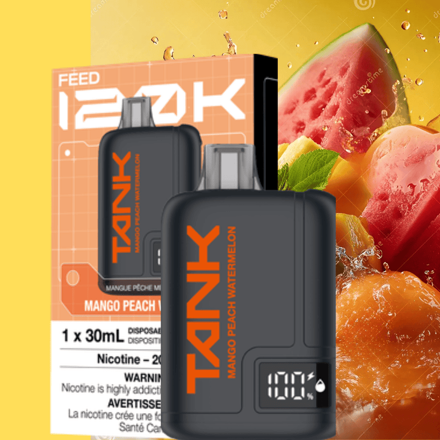 Feed Tank 120k Disposable Vape-Mango Peach Watermelon Okotoks Vape SuperStore Okotoks Alberta