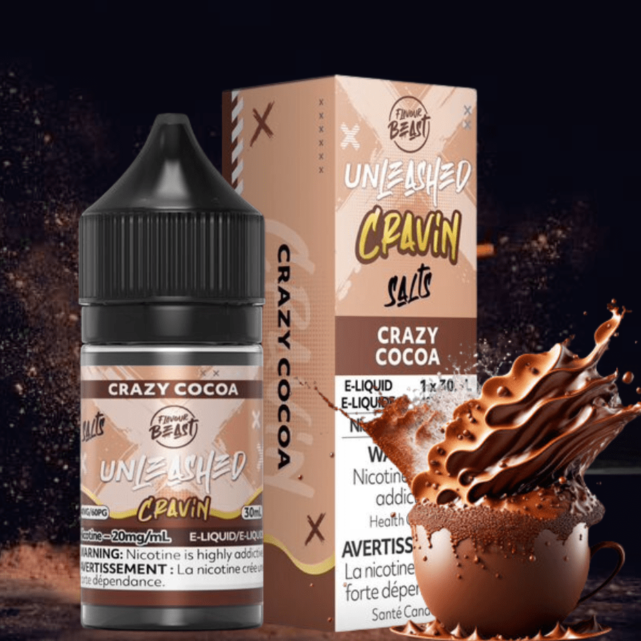 Flavor Beast Unleashed Cravin Salts-Crazy Cocoa 30ml / 20mg Okotoks Vape SuperStore Okotoks Alberta