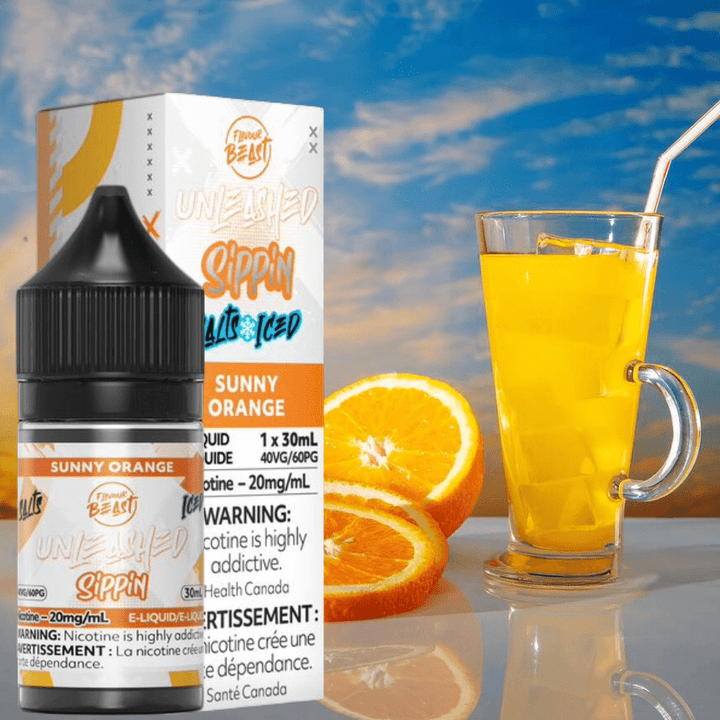 Flavor Beast Unleashed Sippin Salts-Sunny Orange 30ml / 20mg Okotoks Vape SuperStore Okotoks Alberta