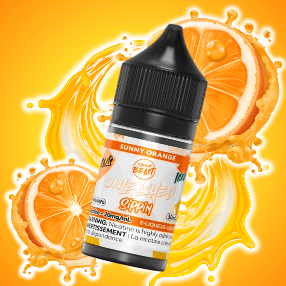 Flavor Beast Unleashed Sippin Salts-Sunny Orange 30ml / 20mg Okotoks Vape SuperStore Okotoks Alberta