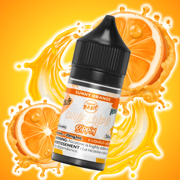 Flavor Beast Unleashed Sippin Salts-Sunny Orange 30ml / 20mg Okotoks Vape SuperStore Okotoks Alberta