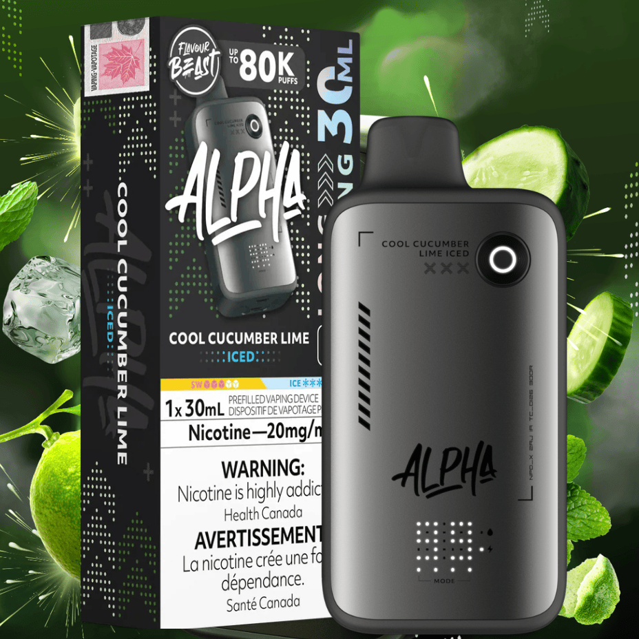 Flavour Beast Alpha 80K Disposable Vape-Cool Cucumber Lime Iced Okotoks Vape SuperStore Okotoks Alberta