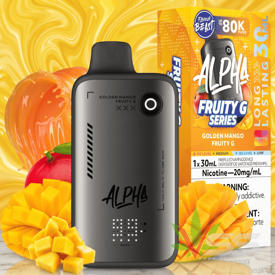 Flavour Beast Alpha 80K Disposable Vape-Golden Mango Fruity G 80000 Puffs / 20mg Okotoks Vape SuperStore Okotoks Alberta