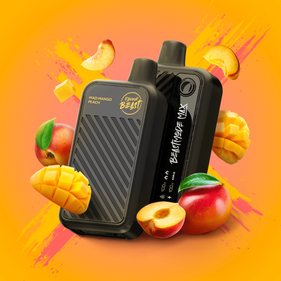 Flavour Beast Beast Mode Max 18k Disposable-Mad Mango Peach 20ml / 18000 Puffs Okotoks Vape SuperStore Okotoks Alberta