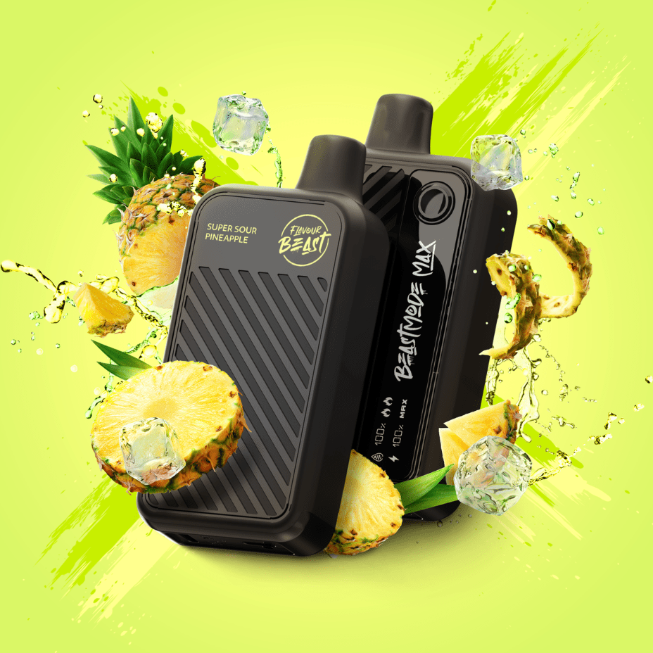 Flavour Beast Beast Mode Max 18k Disposable - Super Sour Pineapple 20ml / 18000 Puffs Okotoks Vape SuperStore Okotoks Alberta