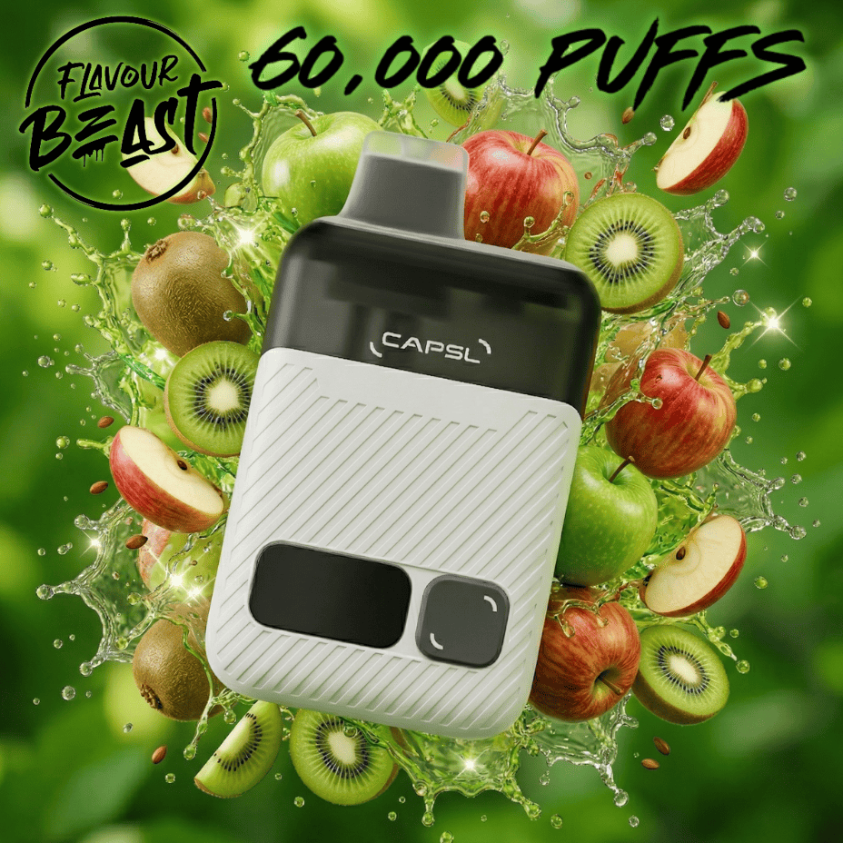 Flavour Beast CAPSL AFX17 60K Disposable Vape-Apple Kiwi Ice Okotoks Vape SuperStore Okotoks Alberta