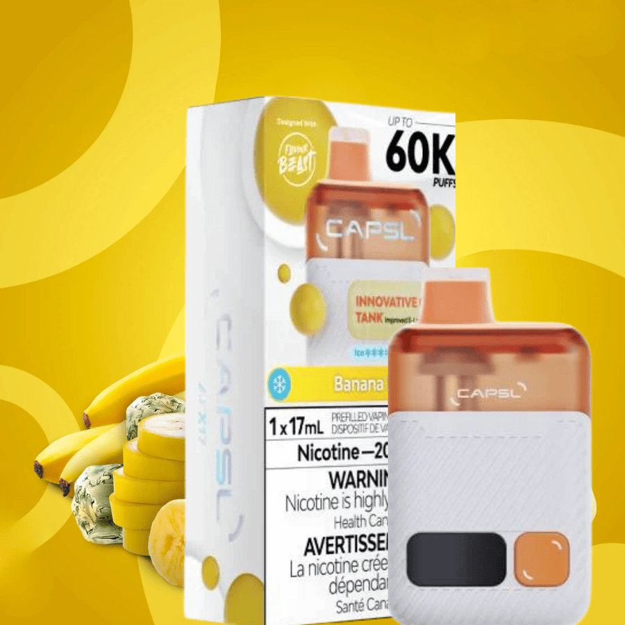 Flavour Beast CAPSL AFX17 60K Disposable Vape-Banana Ice Okotoks Vape SuperStore Okotoks Alberta