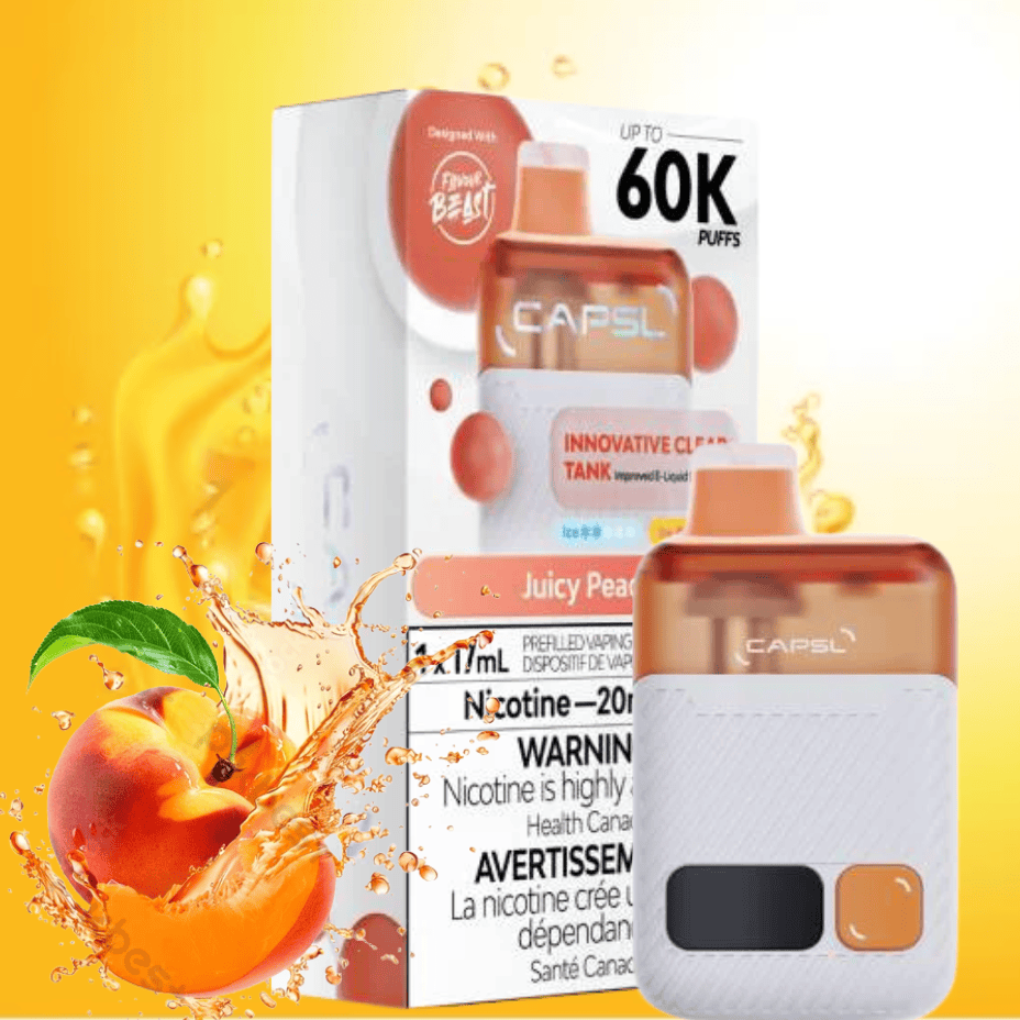 Flavour Beast CAPSL AFX17 60K Disposable Vape-Juicy Peach Okotoks Vape SuperStore Okotoks Alberta