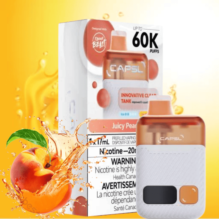 Flavour Beast CAPSL AFX17 60K Disposable Vape-Juicy Peach Okotoks Vape SuperStore Okotoks Alberta