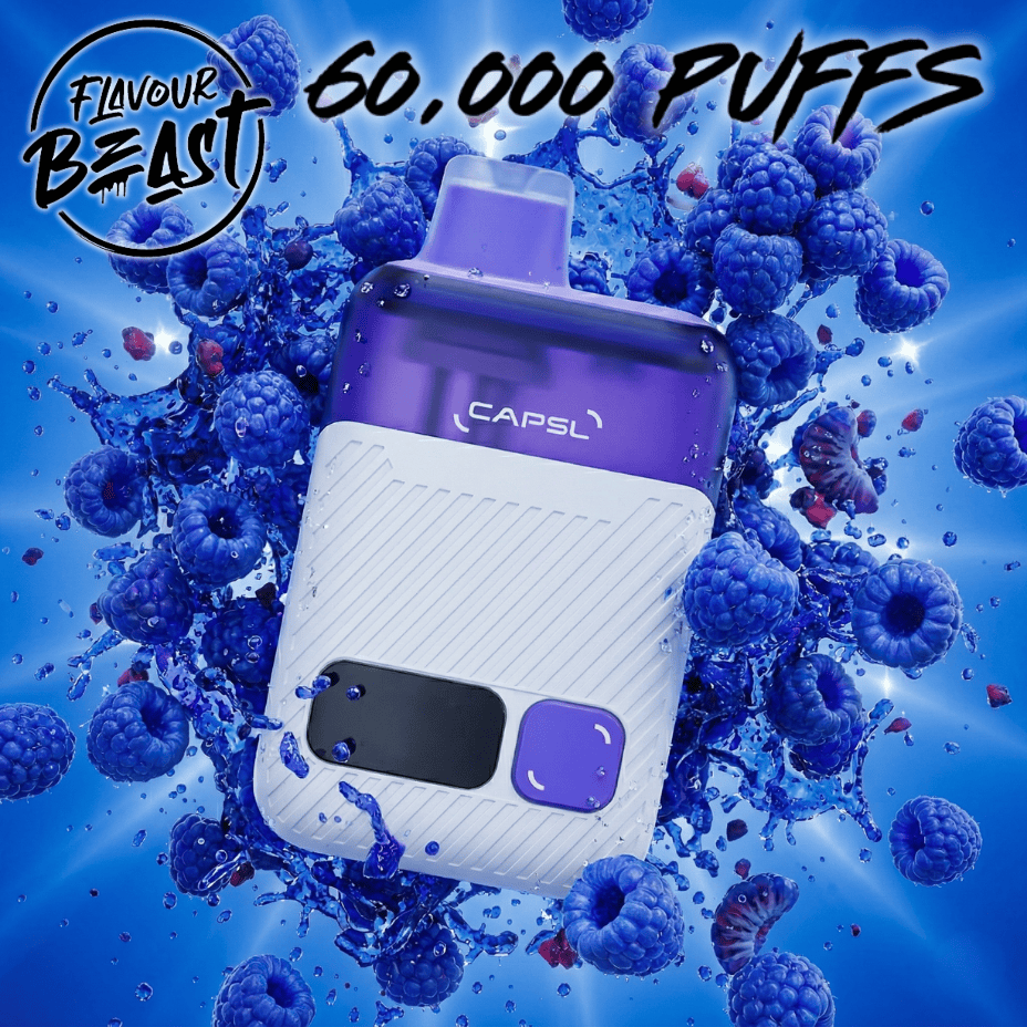 Flavour Beast CAPSL AFX17 60K Disposable Vape-S. Blue Razz Okotoks Vape SuperStore Okotoks Alberta