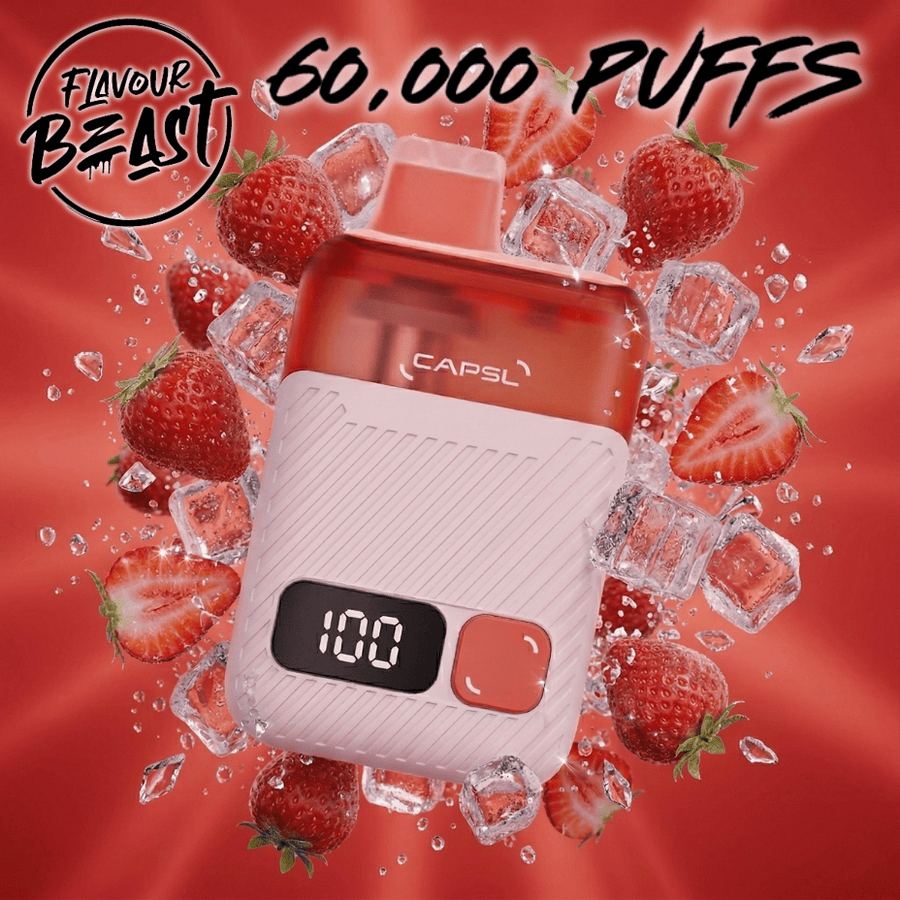Flavour Beast CAPSL AFX17 60K Disposable Vape-Strawberry Ice Okotoks Vape SuperStore Okotoks Alberta